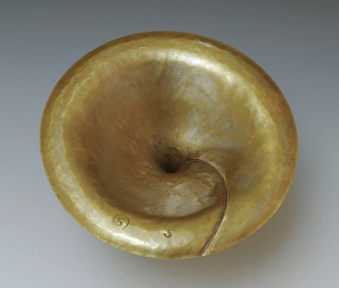 Handcrafted Brass Candle Holder, by Metalsmith Steve Shelby