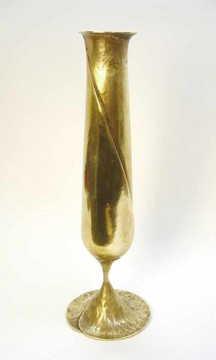 Handcrafted Brass Bud Vase, by Metalsmith Steve Shelby
