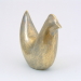 Handcrafted Brass Hen Sculpture by Metalsmith Steve Shelby