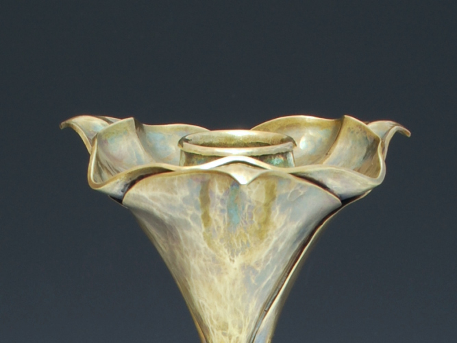 Handcrafted Brass Candle Holder, by Metalsmith Steve Shelby
